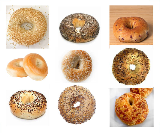 Bagels minimum 12 - specify Saturday or Sunday when checking out